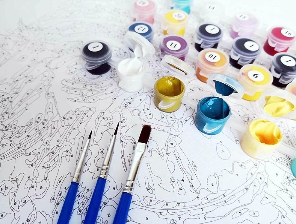Beneficios de pintar por números